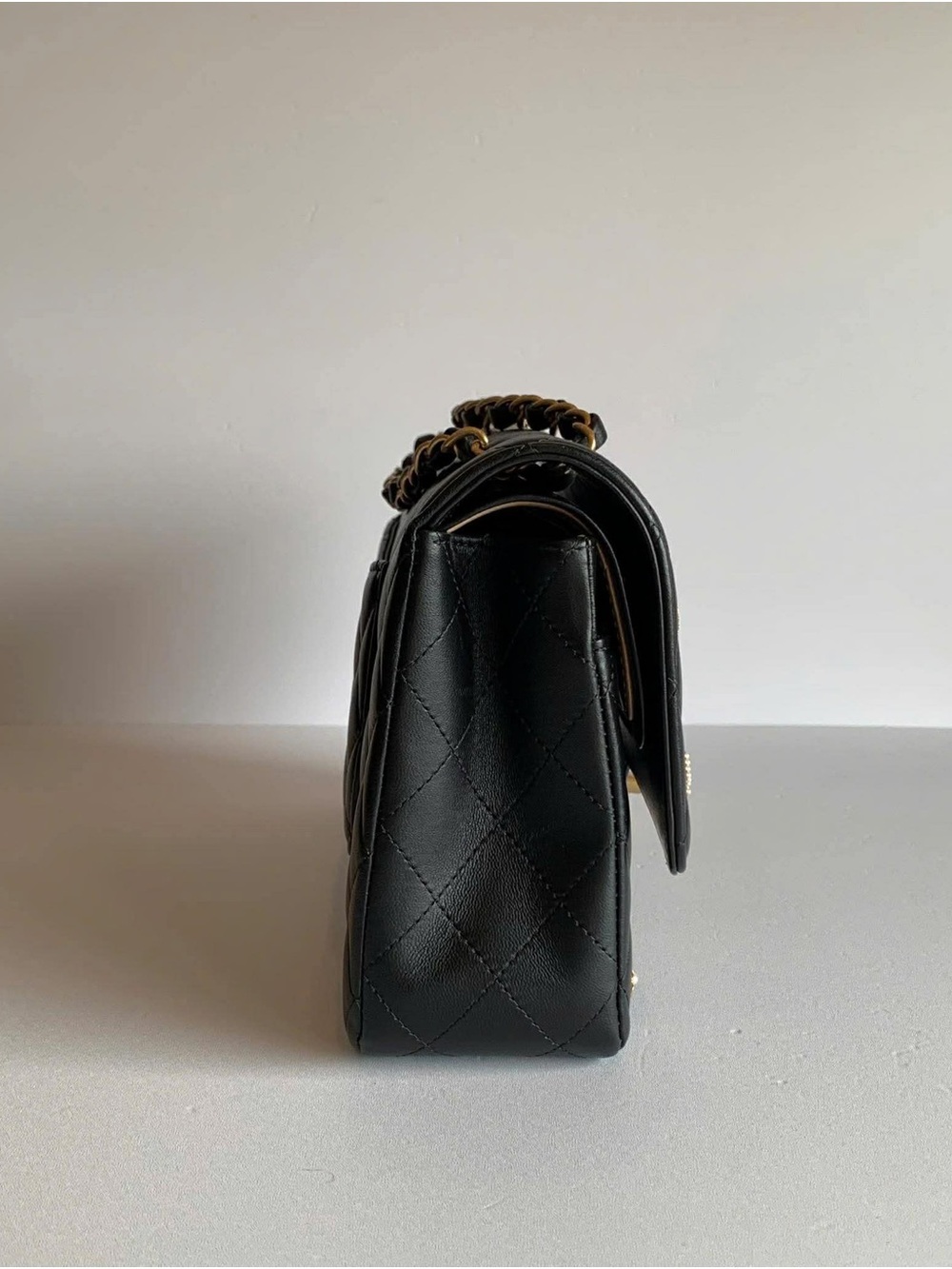 CHANEL Black Quilted Leather  Gold Accents

Classic style! - Picture 11 of 12